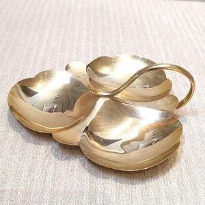 Eberle 24K Gold Plated 3-Part Dish Vintage